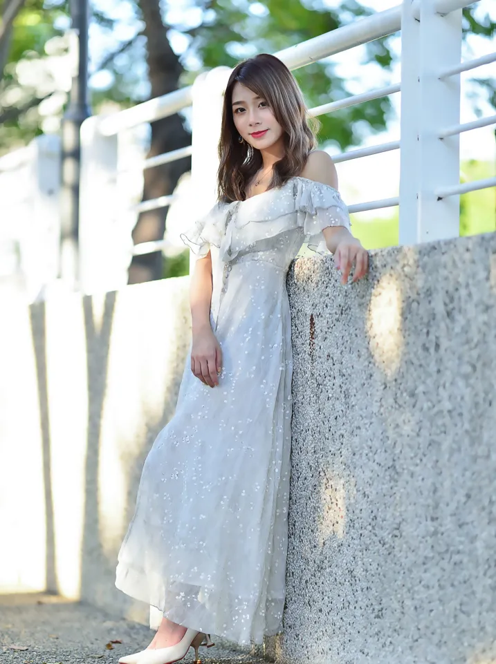 [Mzsock] NO.200 vivi Cao Yuanyuan suspender high-slit long skirt with high heels and beautiful legs street photography#[105P]-52